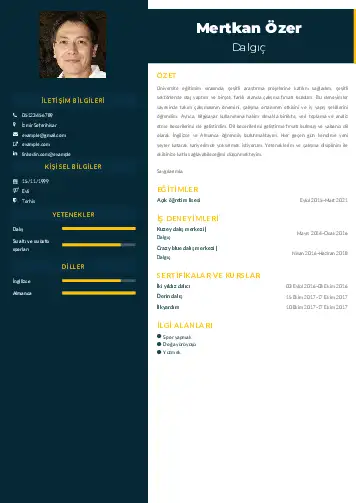 Dalgıç CV Örnekleri cv indir